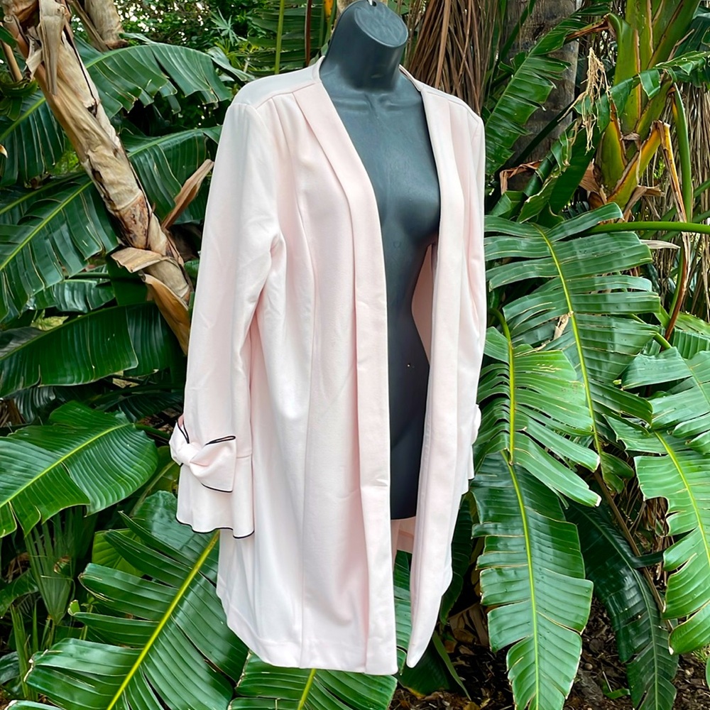Alfani statement sleeve duster with the large bows